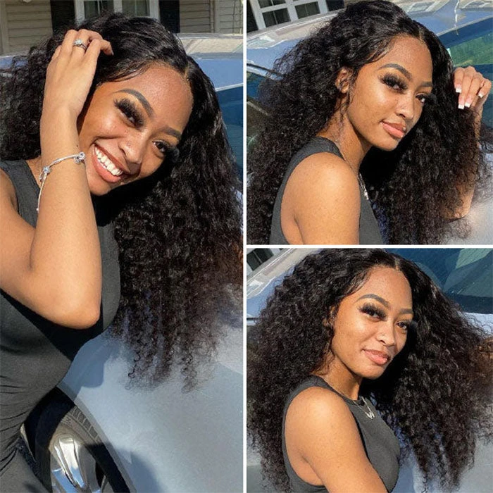 Water Wave V/U Part Human Hair Wigs No Leave Out Beginnger Friendly Easy Install 7 Water Wave V/U Part Human Hair Wigs No Leave Out Beginnger Friendly Easy Install - Image 5