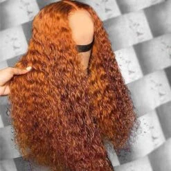 Ginger Orange Colored Human Hair Wigs Pre Plucked Deep Wave HD Lace Frontal Wigs 9 Ginger Orange Colored Human Hair Wigs Pre Plucked Deep Wave HD Lace Frontal Wigs -Ethereal Hair Shop V3VFA7L F3UUF21 C Y HO
