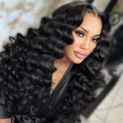 Loose Deep Wave Glueless Lace Wig Pre-Knotless HD Lace Human Hair Wig Ready To Go 16 Loose Deep Wave Glueless Lace Wig Pre-Knotless HD Lace Human Hair Wig Ready To Go -Ethereal Hair Shop Wear Go Wand Curl Wigs Glueless HD Lace Wigs 14