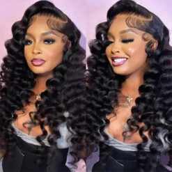 Loose Deep Wave Glueless Lace Wig Pre-Knotless HD Lace Human Hair Wig Ready To Go 15 Loose Deep Wave Glueless Lace Wig Pre-Knotless HD Lace Human Hair Wig Ready To Go -Ethereal Hair Shop Wear Go Wand Curl Wigs Glueless HD Lace Wigs 16