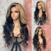Blonde/Red/Green Skunk Stripe Hair Highlights Body Wave Human Hair 13*4 HD Lace Wigs 2 Blonde/Red/Green Skunk Stripe Hair Highlights Body Wave Human Hair 13*4 HD Lace Wigs -Ethereal Hair Shop blonde highlight wig