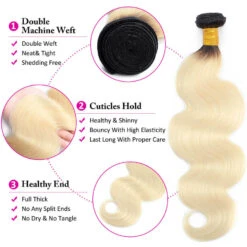 Ombre T1B/613 Brazilian Body Wave Human Hair 3 Bundles With Closure Remy Hair Weave -Ethereal Hair Shop blondhairbundlesdetails b02ea7dc 1554 40f8 ba18 d4f7f010bbc5