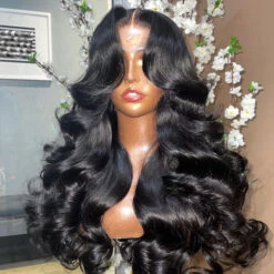 Curtain Bangs Wigs Body Wave 13x4/13x6 Glueless HD Lace Human Hair Wigs With Pre Bleached Knots