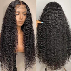 Skinlike HD Lace Curly Wig 13x6 13x4 HD Lace Frontal Wig Human Hair New Upgrade Invisible Small Knot Wigs