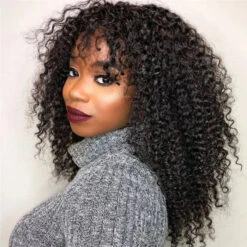 Human Hair Wig With Bangs Glueless Wigs 2X4 HD Lace Wigs With Bangs -Ethereal Hair Shop curly 7 e43edbe8 4caf 4bd3 9931 f84e6e18e746