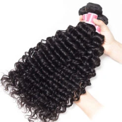 Brazilian Deep Wave Virgin Hair Weave 3 Bundles With 13*4 Lace Frontal -Ethereal Hair Shop deepwave13x4lacefrontal 8