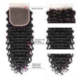 Brazilian Deep Wave 4 Bundles With 4*4 Lace Closure Virgin Human Hair 17 Brazilian Deep Wave 4 Bundles With 4*4 Lace Closure Virgin Human Hair -Ethereal Hair Shop deepwave4bundlewithlaceclosure 7