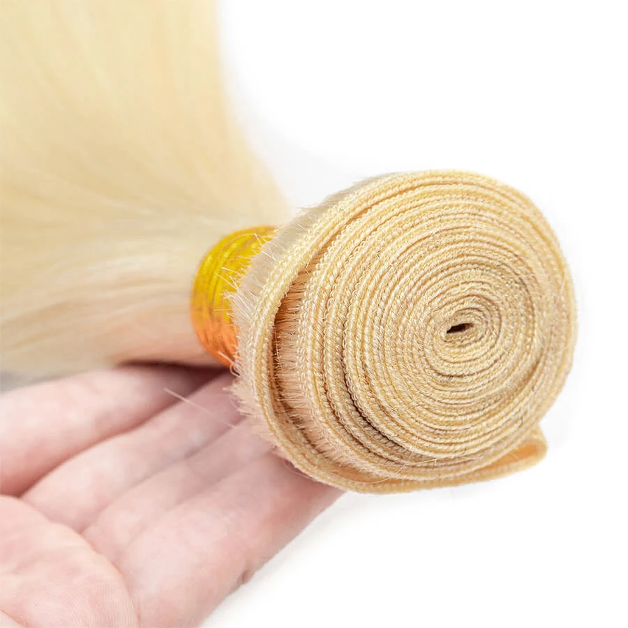 Color #613 Brazilian Straight Virgin Hair 3 Bundles 100% Unprocessed Human Hair Weave 7 Color #613 Brazilian Straight Virgin Hair 3 Bundles 100% Unprocessed Human Hair Weave - Image 5