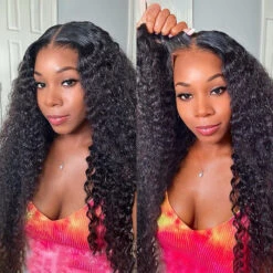 Pre Bleached Deep Wave Glueless Wig 8x5 Partingplus Lace Closure Wig Beginner Friendly 1 Min Install