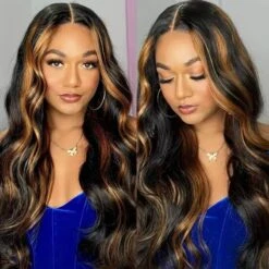 Balayage Highlight P1B/30 Body Wave 5x5 13x4 HD Undetectable Lace Front Wigs 100% Human Hair -Ethereal Hair Shop gluelessbodywavehighlightwig e31c82cc 614a 47c0 9631 0ec23b40c847