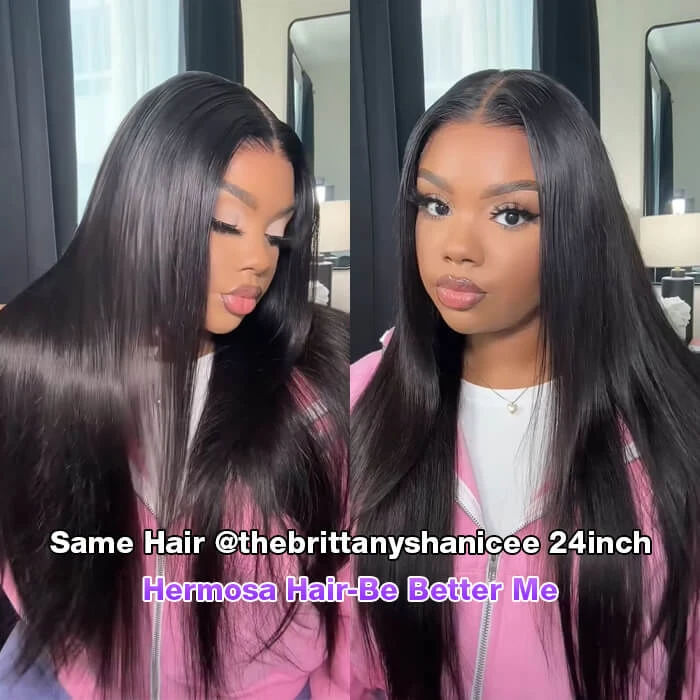 Glueless Straight Wig 8x5 Closure HD Lace 100% Human Hair Wigs With Invisible Bleached Small Knots 12 Glueless Straight Wig 8x5 Closure HD Lace 100% Human Hair Wigs With Invisible Bleached Small Knots - Image 10