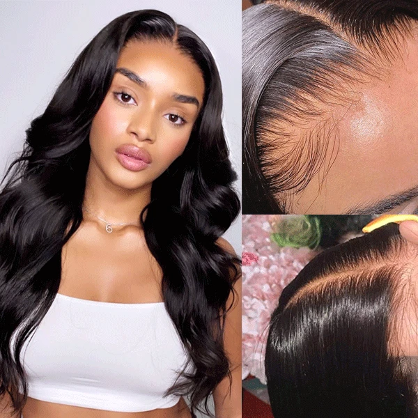 Beginnger-friendly 4x4 HD Lace Closure Wigs Human Hair Pre Plucked Hairline 4 Beginnger-friendly 4x4 HD Lace Closure Wigs Human Hair Pre Plucked Hairline - Image 2