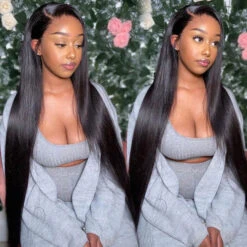 Skinlike HD Lace Straight 13x6 13x4 HD Lace Frontal Wig Human Hair New Upgrade Invisible Knot Wigs 24 Skinlike HD Lace Straight 13x6 13x4 HD Lace Frontal Wig Human Hair New Upgrade Invisible Knot Wigs -Ethereal Hair Shop hdwig3