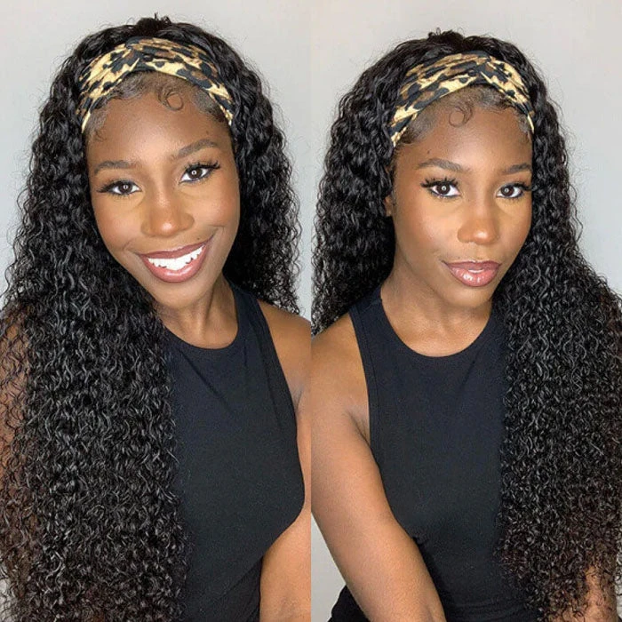 Curly Headband Wigs With Various Headbands No Glue No Gel Human Wigs 5 Curly Headband Wigs With Various Headbands No Glue No Gel Human Wigs - Image 3