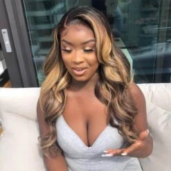 4/27 Honey Blonde Wig 13*4 Lace Front Wigs Human Hair Body Wave Ombre Wig 10 4/27 Honey Blonde Wig 13*4 Lace Front Wigs Human Hair Body Wave Ombre Wig -Ethereal Hair Shop honeyblonde2