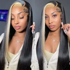 Skunk Stripe Wig With Honey Blonde Highlights Body Wave 13*4 Human Hair Lace Frontal Wig 17 Skunk Stripe Wig With Honey Blonde Highlights Body Wave 13*4 Human Hair Lace Frontal Wig -Ethereal Hair Shop humanhairwigs 1400x b8af08ca bf9c 4f72 9034 b1e4c65103ad