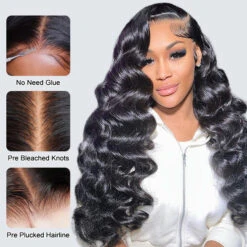 Loose Wave Glueless Wigs Human Hair Pre Cut 4x4 5x5 8x5 HD Lace Closure Wigs For Beginners -Ethereal Hair Shop loose wave lace wigs 6