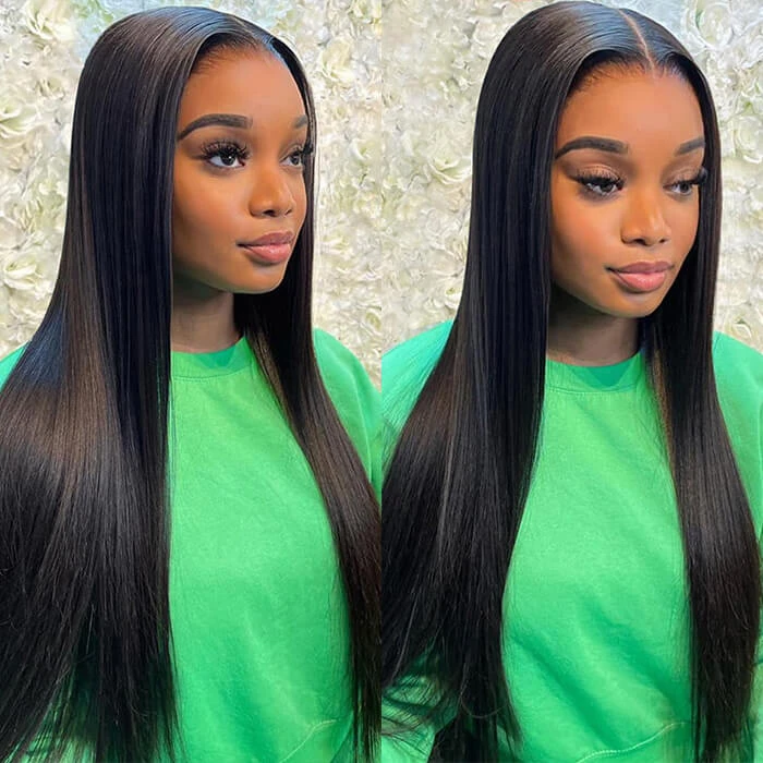 8x5 HD Lace Straight Glueless Wig Pre Bleached Knots Ship In 24H 6 8x5 HD Lace Straight Glueless Wig Pre Bleached Knots Ship In 24H - Image 4