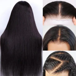 C-Shape Ear Design Glueless 8x5 Straight HD Lace Wig Pre-Cut Closure Wig Wear Go Invisible Knots 16 C-Shape Ear Design Glueless 8x5 Straight HD Lace Wig Pre-Cut Closure Wig Wear Go Invisible Knots -Ethereal Hair Shop pre everything lace wig 3