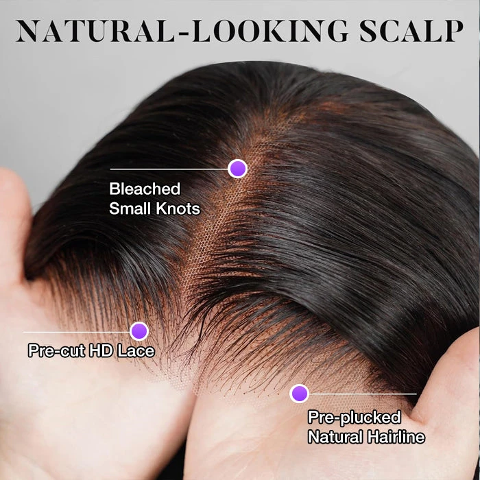 Put On Go® Glueless Body Wave Pre Cut 8x5 HD Lace Closure Wig Large & Small Cap Size 7 Put On Go® Glueless Body Wave Pre Cut 8x5 HD Lace Closure Wig Large & Small Cap Size - Image 5