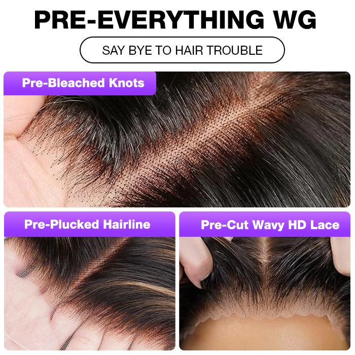 #1B/27 Blonde Highlight Color 8x5 HD Lace Human Hair Glueless Wig Pre Plucked Natural Hairline Ship In 24H 12 #1B/27 Blonde Highlight Color 8x5 HD Lace Human Hair Glueless Wig Pre Plucked Natural Hairline Ship In 24H - Image 10