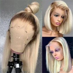 Ombre 613 Blonde Straight Bob Lace Front Wig 13X4 Lace Front Human Hair Wigs For Women 15 Ombre 613 Blonde Straight Bob Lace Front Wig 13X4 Lace Front Human Hair Wigs For Women -Ethereal Hair Shop s l1200 1