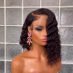 Glueless Asymmetric Side Part Bob Closure Wig Deep Wave 100% Human Hair 220% Density -Ethereal Hair Shop sidepaetbobwig 3 600x a10025d0 67a3 4c8e b4f5 2d9fb2117ec0