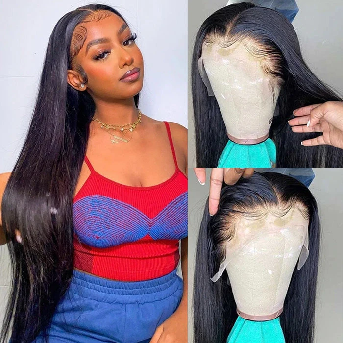 Skinlike HD Lace Straight 13x6 13x4 HD Lace Frontal Wig Human Hair New Upgrade Invisible Knot Wigs 3 Skinlike HD Lace Straight 13x6 13x4 HD Lace Frontal Wig Human Hair New Upgrade Invisible Knot Wigs