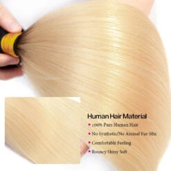 T1b/613 Ombre Blonde Brazilian Virgin Straight Hair 3 Bundles Unprocessed 100% Humanm Hiar Weave Extensions -Ethereal Hair Shop straighthairbundles100 humanhair