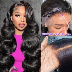 Skin Melt HD Lace Wigs Body Wave 13*4 Lace Front Wigs Human Hair Real Transparent Lace -Ethereal Hair Shop tophdbodywig5