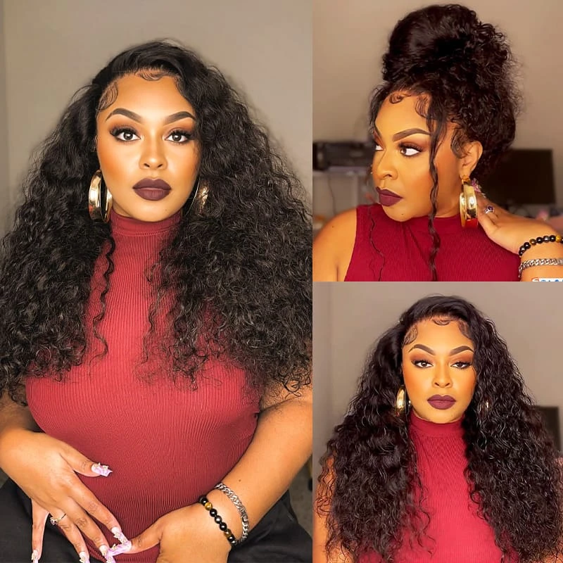 Deep Wave Snug Fit 360 Lace Frontal Wig 100 Human Hair Wigs For Women Pre Bleached Knots 10 Deep Wave Snug Fit 360 Lace Frontal Wig 100 Human Hair Wigs For Women Pre Bleached Knots - Image 8