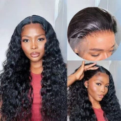 Water Wave Lace Frontal Wigs 100% High Quality Virgin Human Hair Wigs Pre Plucked -Ethereal Hair Shop water wave hd lace wigs 1 54e67f2f fbd6 4e82 a730 d7b78f7be6ae
